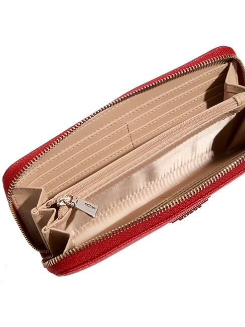 LAUREL 2 Grand portefeuille zippé grenat - Portefeuilles Femme