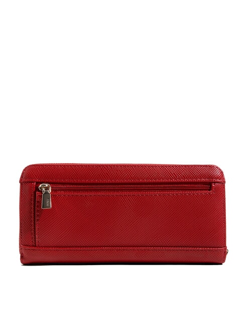 LAUREL 2 Grand portefeuille zippé grenat - Portefeuilles Femme