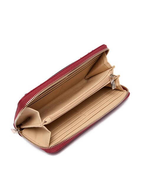 GREGORIA Grand portefeuille zippé avec dragonne ROUGE - Portefeuilles Femme