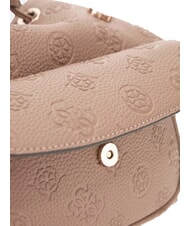GUESS CRESIDIA II Sac à dos avec poche logo taupe foncé - Sacs pour Femme - 3