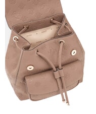 GUESS CRESIDIA II Sac à dos avec poche logo taupe foncé - Sacs pour Femme - 4