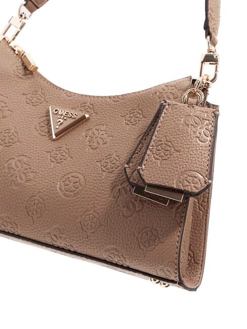 CRESIDIA II Sac à bandoulière avec fermeture éclair logo taupe foncé - Sacs pour Femme