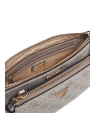 GUESS NOELLE 2 Sac à bandoulière logo taupe foncé - Sacs pour Femme - 8