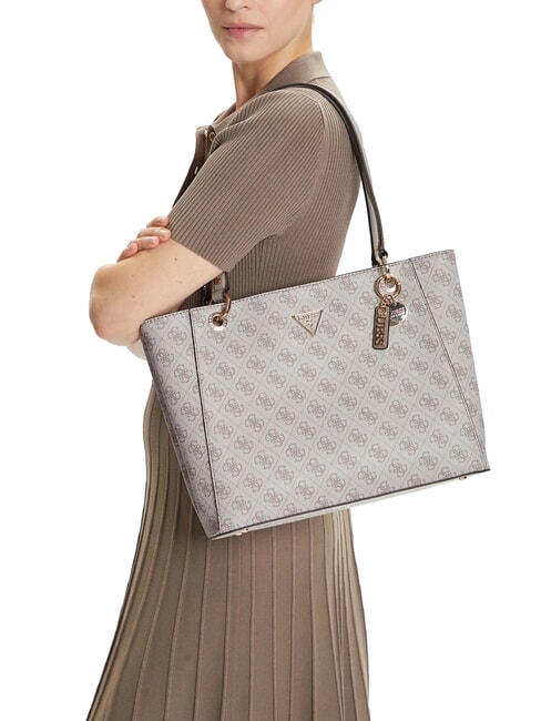 NOELLE 2  Sac fourre-tout à bandoulière logo taupe foncé - Sacs pour Femme
