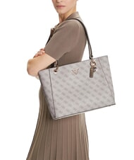 GUESS NOELLE 2  Sac fourre-tout à bandoulière logo taupe foncé - Sacs pour Femme - 5