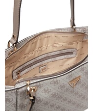 GUESS NOELLE 2  Sac fourre-tout à bandoulière logo taupe foncé - Sacs pour Femme - 6