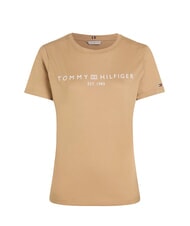 TOMMY HILFIGER TH 1985 T-shirt en coton kaki classique - T-shirt - 3