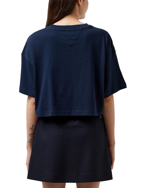 TH JEANS T T-shirt en coton marine nuit noire - T-shirt