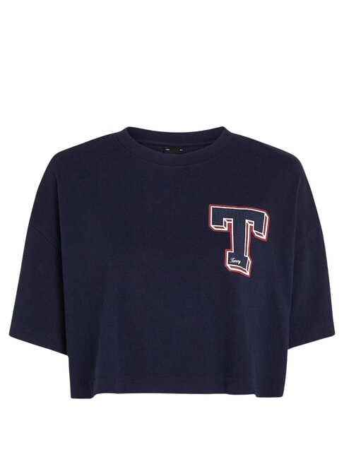 TH JEANS T T-shirt en coton marine nuit noire - T-shirt