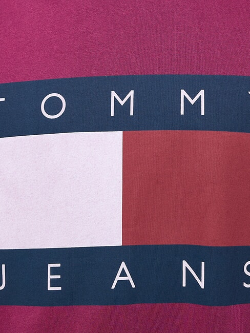 TH JEANS Maxi Flag T-shirt en coton raisin de la vall&eacute;e - T-shirt
