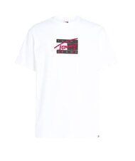 TOMMY HILFIGER TH JEANS Paint T-shirt en coton blanc - T-shirt - 3