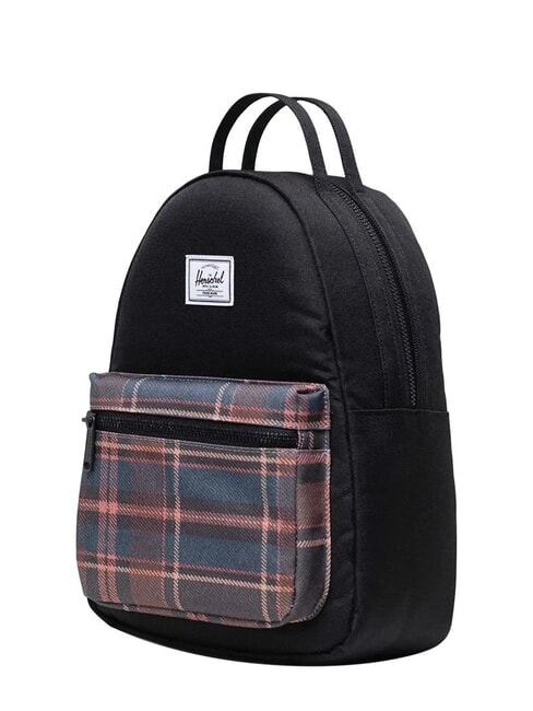 NOVA Sac à dos plaid d'hiver noir - Sacs à dos pour l'École & les Loisirs