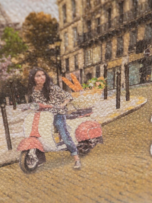 YESBAG Sac à bandoulière avec imprimé voile paris - Sacs pour Femme