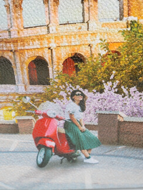 YESBAG Sac à bandoulière avec imprimé L'amour italien - Sacs pour Femme