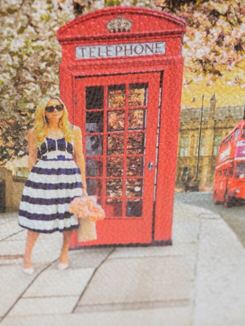 YESBAG Sac à bandoulière avec imprimé rosier anglais - Sacs pour Femme