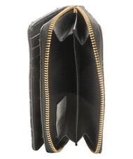 YNOT ROMANCE Portefeuille moyen à fermeture éclair NOIR - Portefeuilles Femme - 4