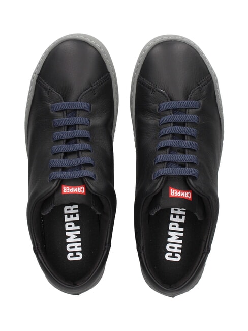 PEU TOURING Baskets en cuir noir - Chaussures Homme