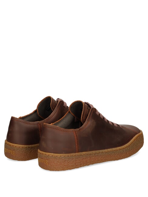 PEU TERRENO Baskets en cuir brun moyen - Chaussures Homme