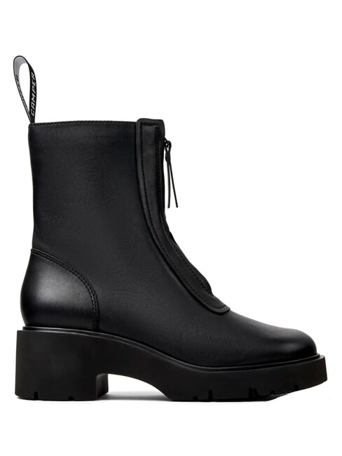 MILAH Bottines en cuir noir - Chaussures Femme