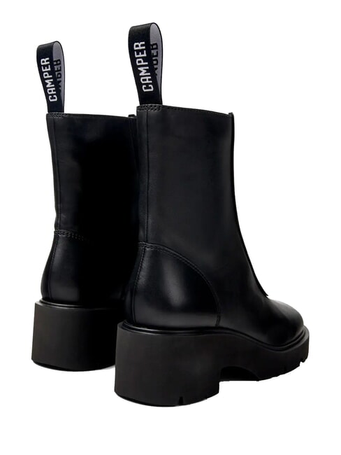 MILAH Bottines en cuir noir - Chaussures Femme