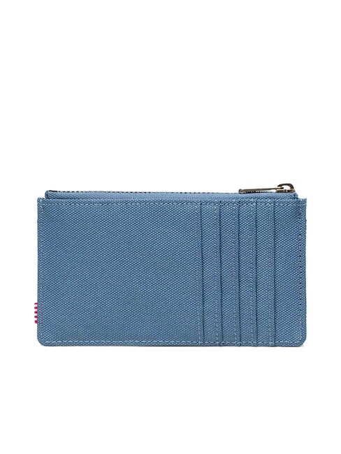 OSCAR Porte-cartes plat avec porte-monnaie bleu acier - Portefeuilles Femme