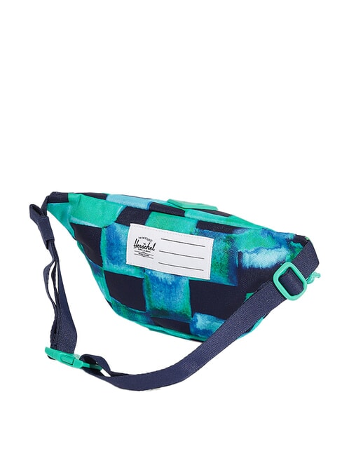 HERITAGE Pochette avec étiquette nominative damier peint - Sacs banane