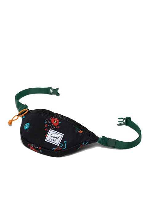 HERITAGE Pochette avec étiquette nominative danse des monstres noirs - Sacs banane