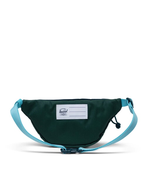 HERITAGE Pochette avec étiquette nominative vert chasseur/étang réfléchissant/jet marin - Sacs banane