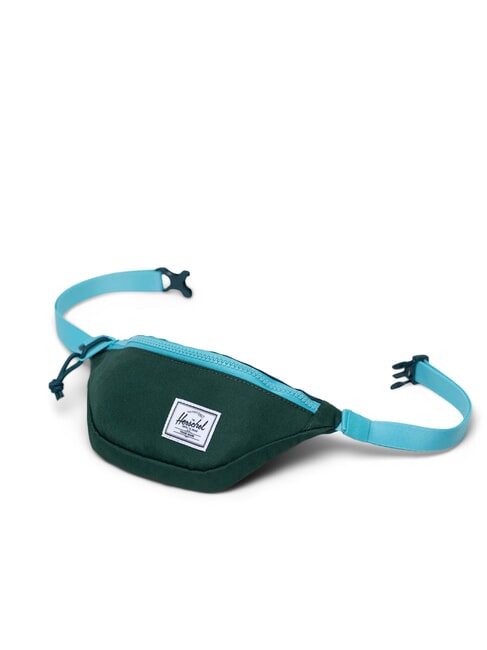 HERITAGE Pochette avec étiquette nominative vert chasseur/étang réfléchissant/jet marin - Sacs banane