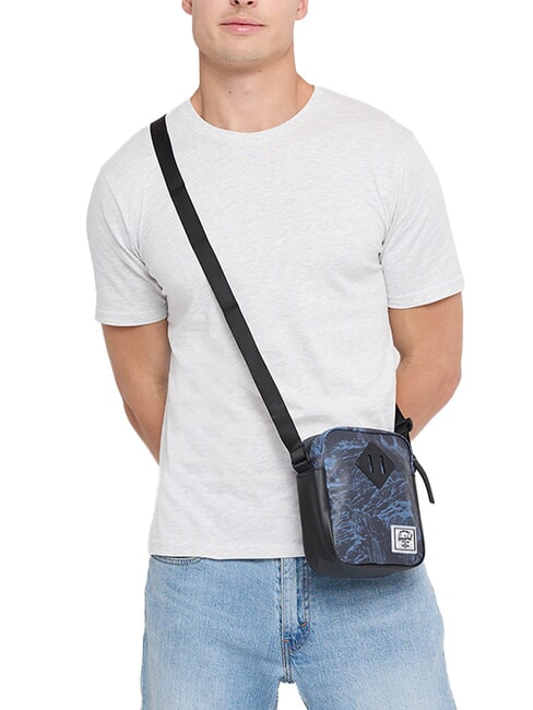 HERITAGE Petit sac à main roche de schiste bleu acier - Sacs en Bandoulières pour Homme