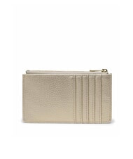 HERSCHEL OSCAR Porte-cartes plat avec zip or métallique - Portefeuilles Femme - 2