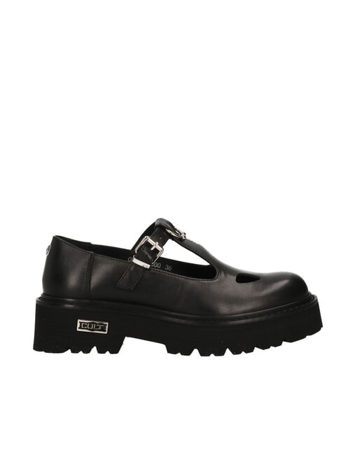 SLASH 4216 Mocassins Mary Jane en cuir noir - Chaussures Femme