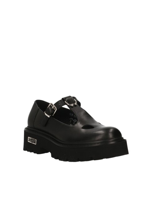 SLASH 4216 Mocassins Mary Jane en cuir noir - Chaussures Femme