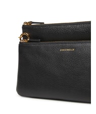 COCCINELLE YVONNE Sac à bandoulière en cuir Noir - Sacs pour Femme - 4