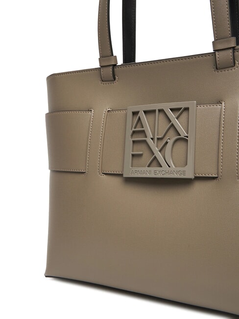 A|X BUCKLE Sac cabas porté épaule bar brun - Sacs pour Femme