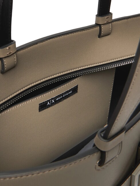 A|X BUCKLE Sac cabas porté épaule bar brun - Sacs pour Femme