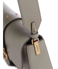 PINKO LOVE ONE SLOUCHY Mini sac à bandoulière en cuir noyer-or antique - Sacs pour Femme - 3