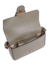 PINKO LOVE ONE SLOUCHY Mini sac à bandoulière en cuir noyer-or antique - Sacs pour Femme - 4