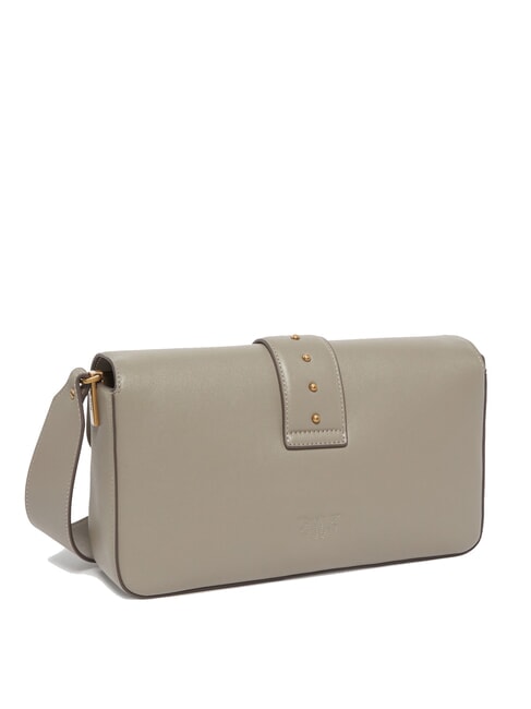 LOVE ONE CLASSIC SLOUCHY Sac à bandoulière en cuir noyer-or antique - Sacs pour Femme