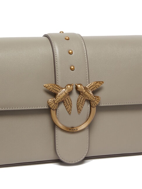 LOVE ONE CLASSIC SLOUCHY Sac à bandoulière en cuir noyer-or antique - Sacs pour Femme