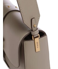 PINKO LOVE ONE CLASSIC SLOUCHY Sac à bandoulière en cuir noyer-or antique - Sacs pour Femme - 4