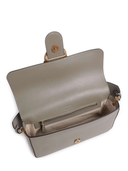 LOVE ONE CLASSIC SLOUCHY Sac à bandoulière en cuir noyer-or antique - Sacs pour Femme