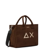 SUN68 CALI CORDUROY Sac à main avec bandoulière marron - Sacs pour Femme - 2