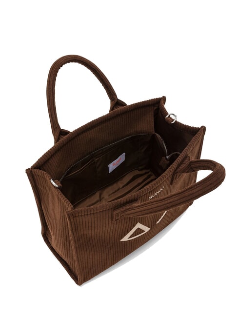 CALI CORDUROY Sac à main avec bandoulière marron - Sacs pour Femme