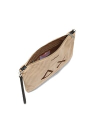 SUN68 CORDUROY Pochette avec dragonne et bandoulière beige - Sacs pour Femme - 3