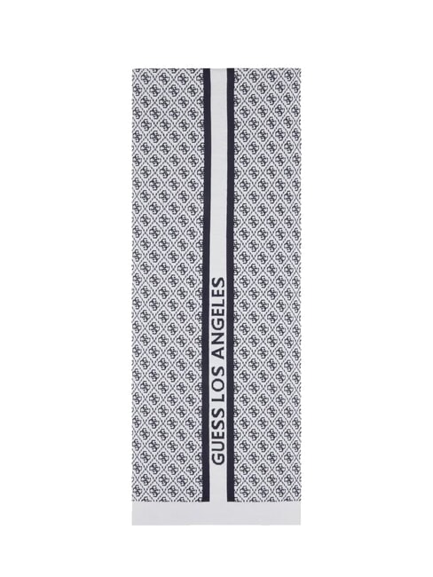 SEVYN 4G LOGO Foulard 4 g de crème et de bleu - Écharpes