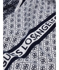 GUESS SEVYN 4G LOGO Foulard 4 g de crème et de bleu - Écharpes - 3