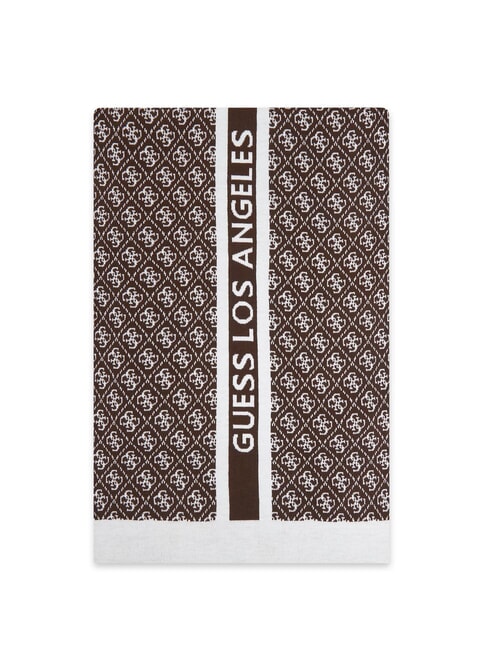 SEVYN 4G LOGO Foulard 4 g de brun et de crème - Écharpes