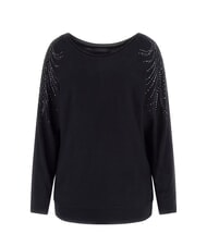 GUESS BAT SLEEVE LORETTA Pull col bateau coupe d&eacute;contract&eacute;e jetbla - Chandails pour femmes - 5