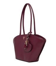 GUESS BOLENA Sac &agrave; bandouli&egrave;re avec breloque en forme de c&oelig;ur vin - Sacs pour Femme - 2